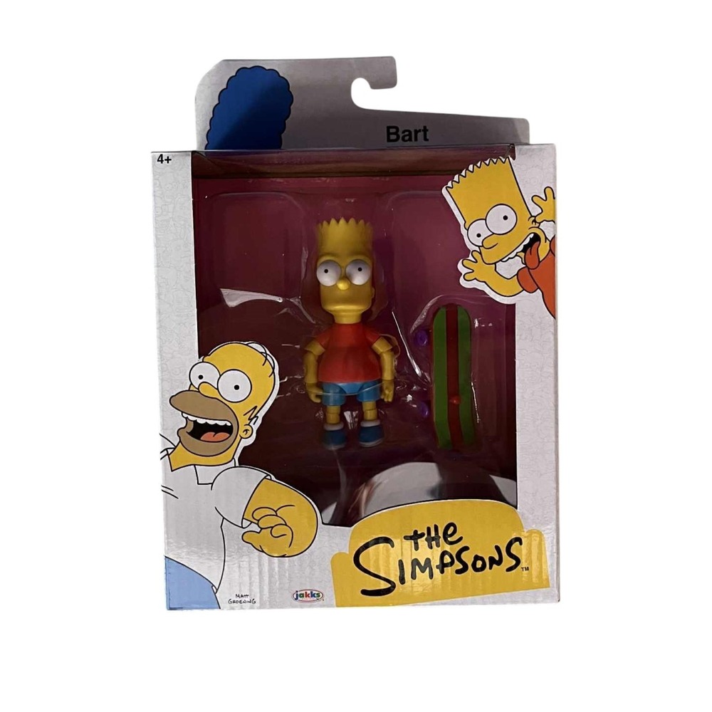 2024 Jakks Pacific The Simpsons Bart Simpson 3.75" Figure with Skateboard